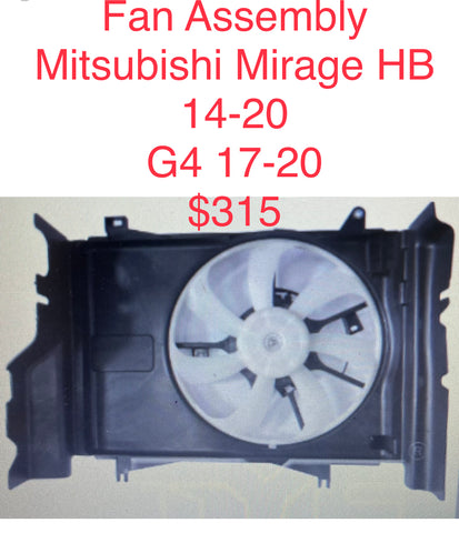 Abanico (Fan Assembly) Mitsubishi Mirage 14-18