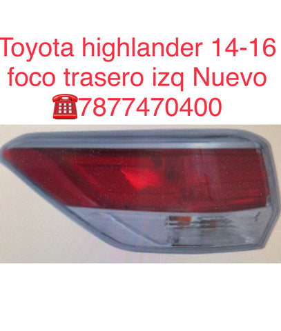 Foco trasero izq Toyota Highlander 14-16